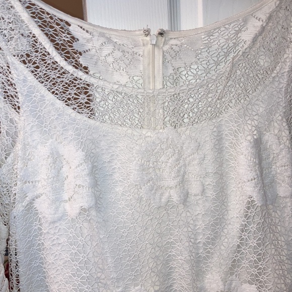 Ivory laced dress size 10 - Picture 2 of 2